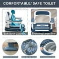 thumbnail image 6 of Anvazise Bedside Commode, Adult Portable Toilet, Toilet Chair Seat with Handles, Height Adjustable Mobile Portable Toilet, Adult Potty Chair Load 882lb for Seniors Disabilities Elderly and Others, 6 of 13