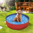 thumbnail image 4 of Zorpupoa Foldable Dog Pool, 63in Heavy-Duty PVC Kids Swimming Pool for Kids Dogs Cats, Red, 4 of 11