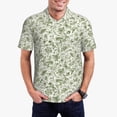 thumbnail image 1 of Saiise Green Rabbit Print Mens Golf Shirt Moisture Wicking Quick-Dry Print Performance Polo Shirts for Men-X-Large, 1 of 6