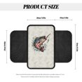 thumbnail image 6 of Chririnla with Pockets Car Center Console Cover for Vehicle, Warm Center Console Cushion Pad Polyester Car Arm Rest Covers American Flag Fishing Bass, 6 of 6