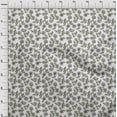 thumbnail image 3 of oneOone Cotton Poplin White Fabric Leaves & Flower Floral Sewing Craft Projects Fabric Prints By Yard 56 Inch Wide, 3 of 4