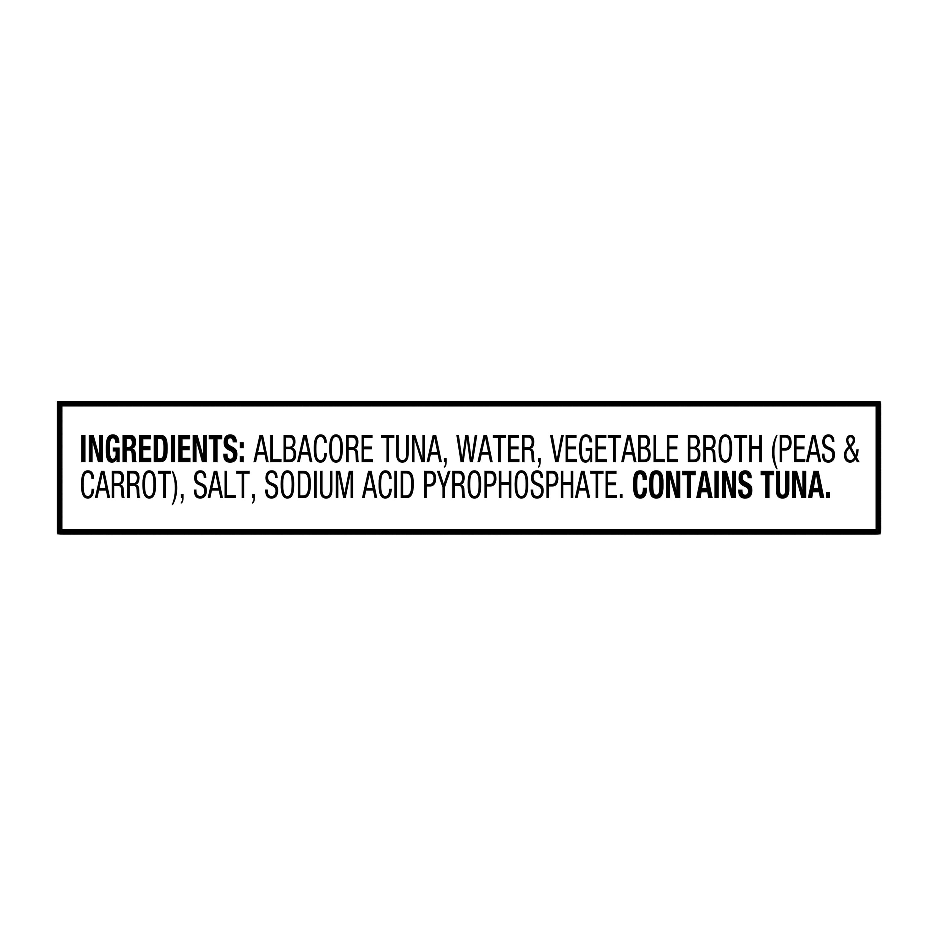 Great Value Certified Solid White Albacore Tuna in Water, 5 oz
