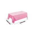 thumbnail image 3 of Disposable Solid Color Party Tablecloth 107.87In Stain Resistant No Wash Design Multi Purpose Decor Party Favors For Home Birthday Party Picnic Wedding Event Dining Table Cover Decoration, 3 of 6