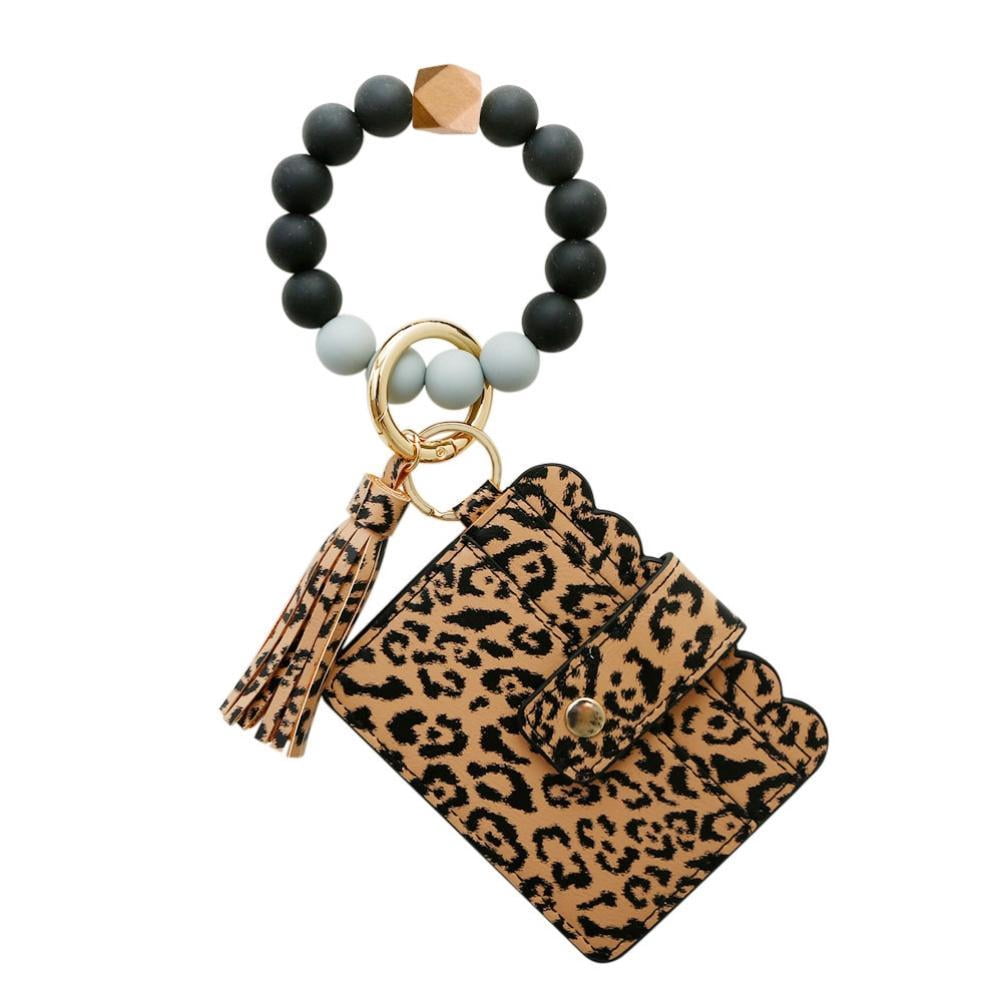 Munchewy Personalized Silicone Bead Keychain Bracelet – Wristlet For House & Car Keys - View #6