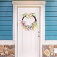 thumbnail image 5 of JEWELO Easter Colorful Confetti Wreath Artificial Hanging Spring Wreath with Bow for Front Door Home Window Wall Indoor Outdoor Decoration (Pink), 5 of 11