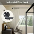 thumbnail image 2 of BsBsBest Black Adjustable industrial Curtain Rod, 32"-58", 2 of 7