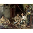 thumbnail image 2 of Delacroix, Eugene 14x12 White Modern Wood Framed Museum Art Print Titled - Algerian Women In Their Apartment, 2 of 4