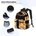 thumbnail image 3 of Disketp Pumpkin Pie Gnome Mochila Ligera Clásica con Múltiples Bolsillos, Mochila Casual para Hombre y Mujer, Ideal para Escuela, Trabajo y Viajes, 3 of 6