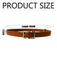 thumbnail image 4 of Cinturón de cuero para mujer Cinturón casual para pantalones vaqueros con hebilla de aleación, 4 of 5