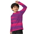 thumbnail image 2 of Falkdiz Long Sleeve Coat for Boys Summer Sun Protection UPF 50+ Pullover Casual Lightweight Outdoor Hooded Stylish Graphic Boys Shirts,Hot Pink,Size: 120, 2 of 6