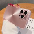 thumbnail image 1 of Luxury Laser Aurora CD Pattern Matte Case For iPhone 16 15 14 13 12 11 Pro Max Plus Soft Bumper Shockproof Armor Hard Back Cover Pink For iPhone 12, 1 of 6