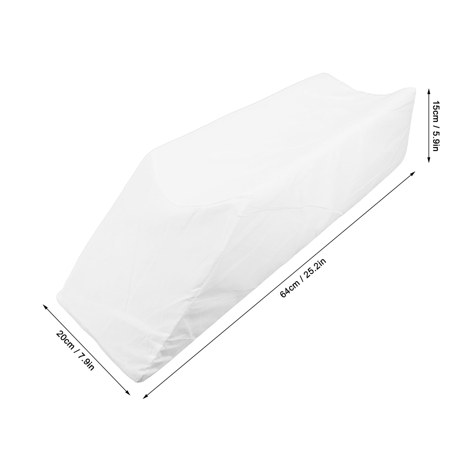 M Buder Leg Elevation Pillow Ergonomic High Density U Shaped Support Wedge Pillow for Sleeping with Removable Cover 25.2 x 7.87 x 5.9 inches / 64x20x15cm White
