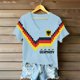 thumbnail image 4 of Women's Germany Football Graphic T-Shirt, V-Neck Casual Letter Print T-Shirt, Fashion Short Sleeve Graphic Tee, Summer Daily Lightweight Tops for Soccer Tournament 2026 Light Blue Size: XL, 4 of 4