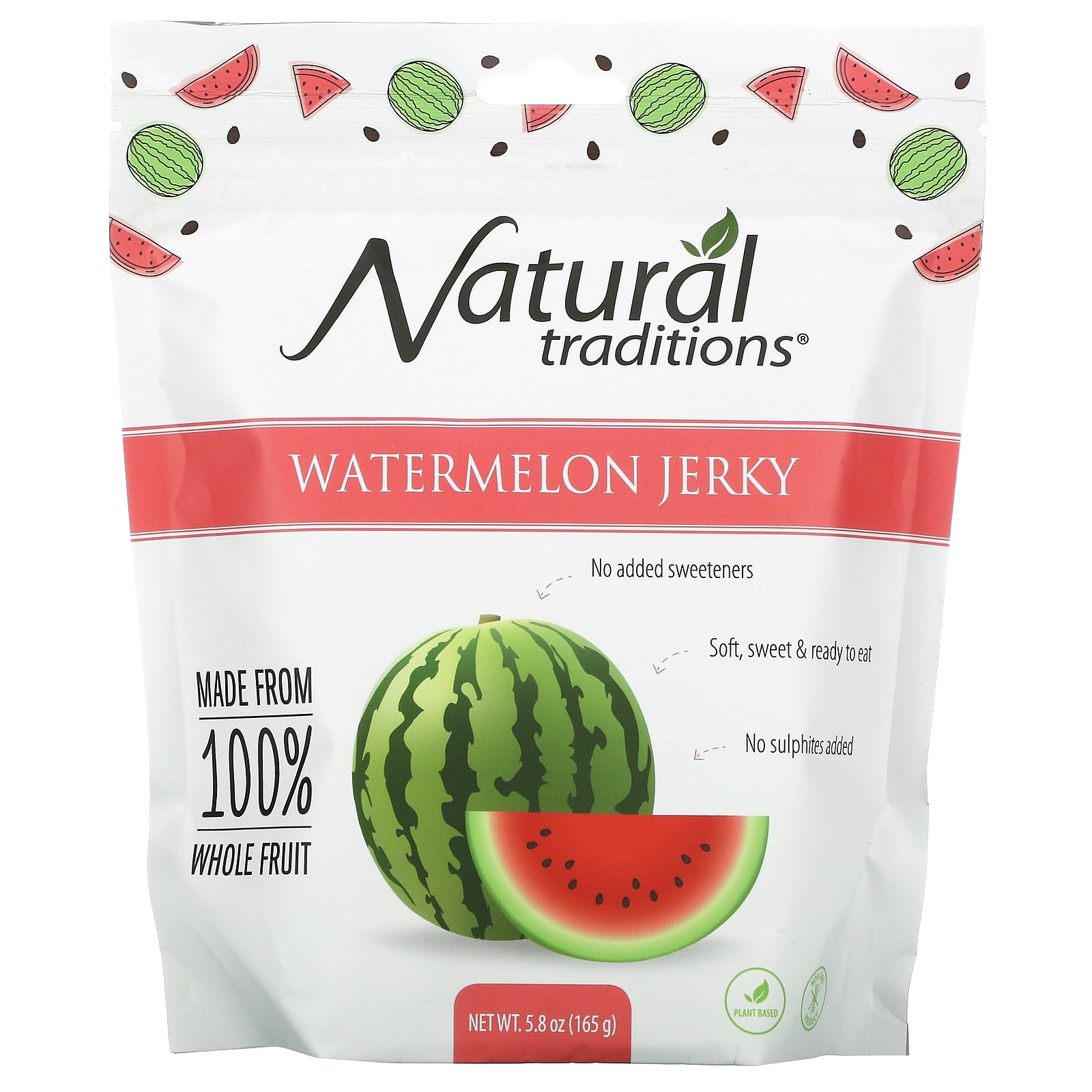 Watermelon Jerky, 5.8 oz (165 g), Organic Traditions