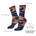 thumbnail image 2 of Yiaed Bowling Ball And Flame Print Great elasticity Crew Socks Sports socks for Men and Women, 2 of 5