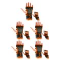 thumbnail image 1 of maskred 2pack/lot Stay Comfortable And Secure With Durable Weight Lifting Gloves Orange XL 5Set, 1 of 6