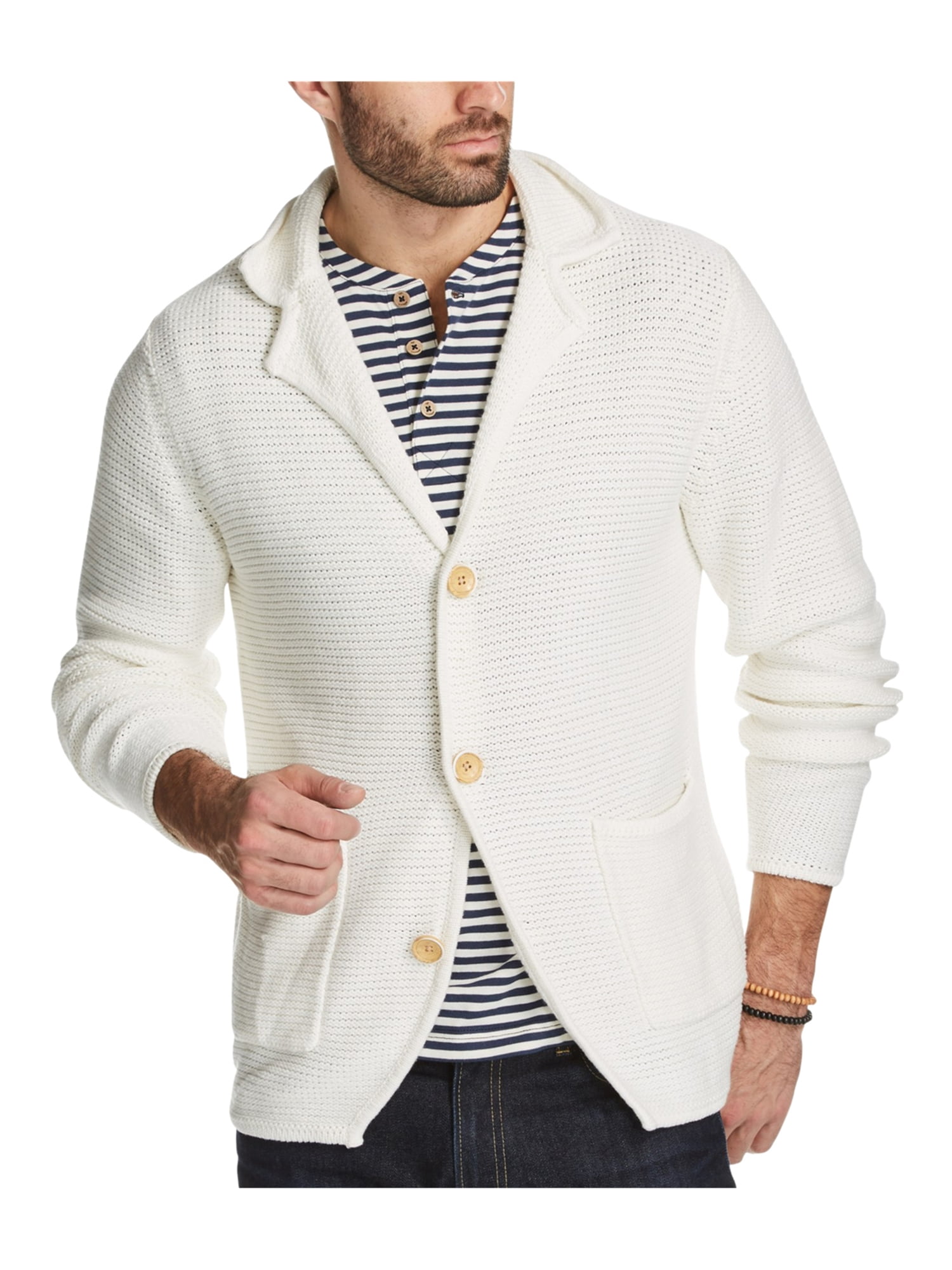 mens chunky cardigan sweater