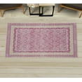 thumbnail image 1 of Bohemian Decorative Rug, Earthy Geometric Wavy Motif Ethnic Concept with Vintage Folk Influences, Quality Carpet for Bedroom Dorm and Living Room, 6 Sizes, Pink Mustard Eggshell, by Ambesonne, 1 of 1