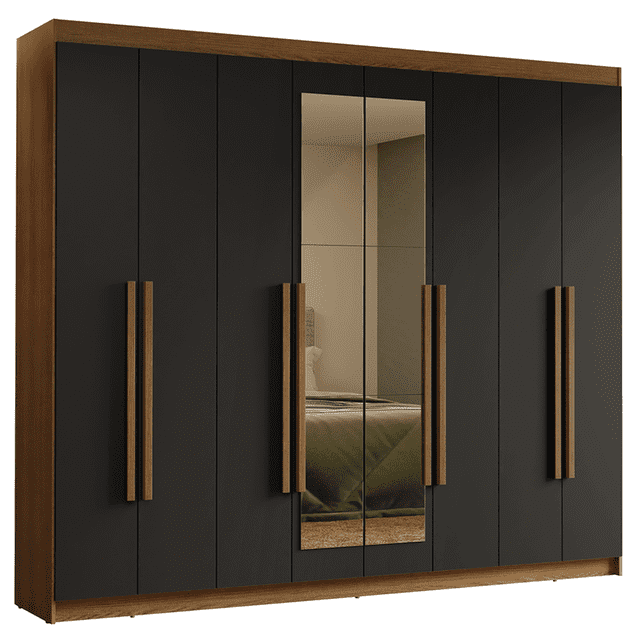 Ropero Closet Madesa Venus 8 Puertas 2 Espejos MN