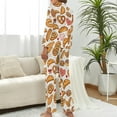 thumbnail image 3 of HPINK-T Baked Goods Heart Women's Long-Sleeve Shirt And Full-Length Bottom Pajama Set, 3 of 6