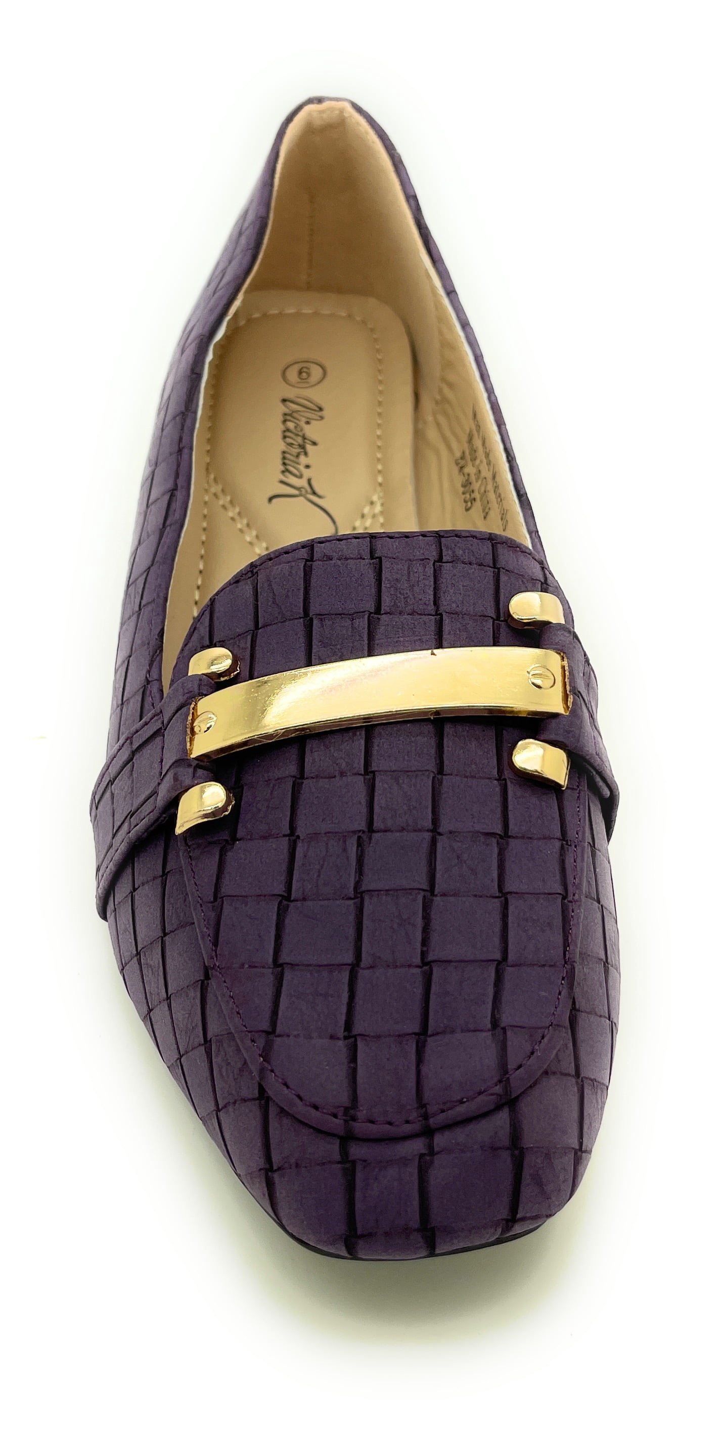 Gold Buckle Wedge Flat