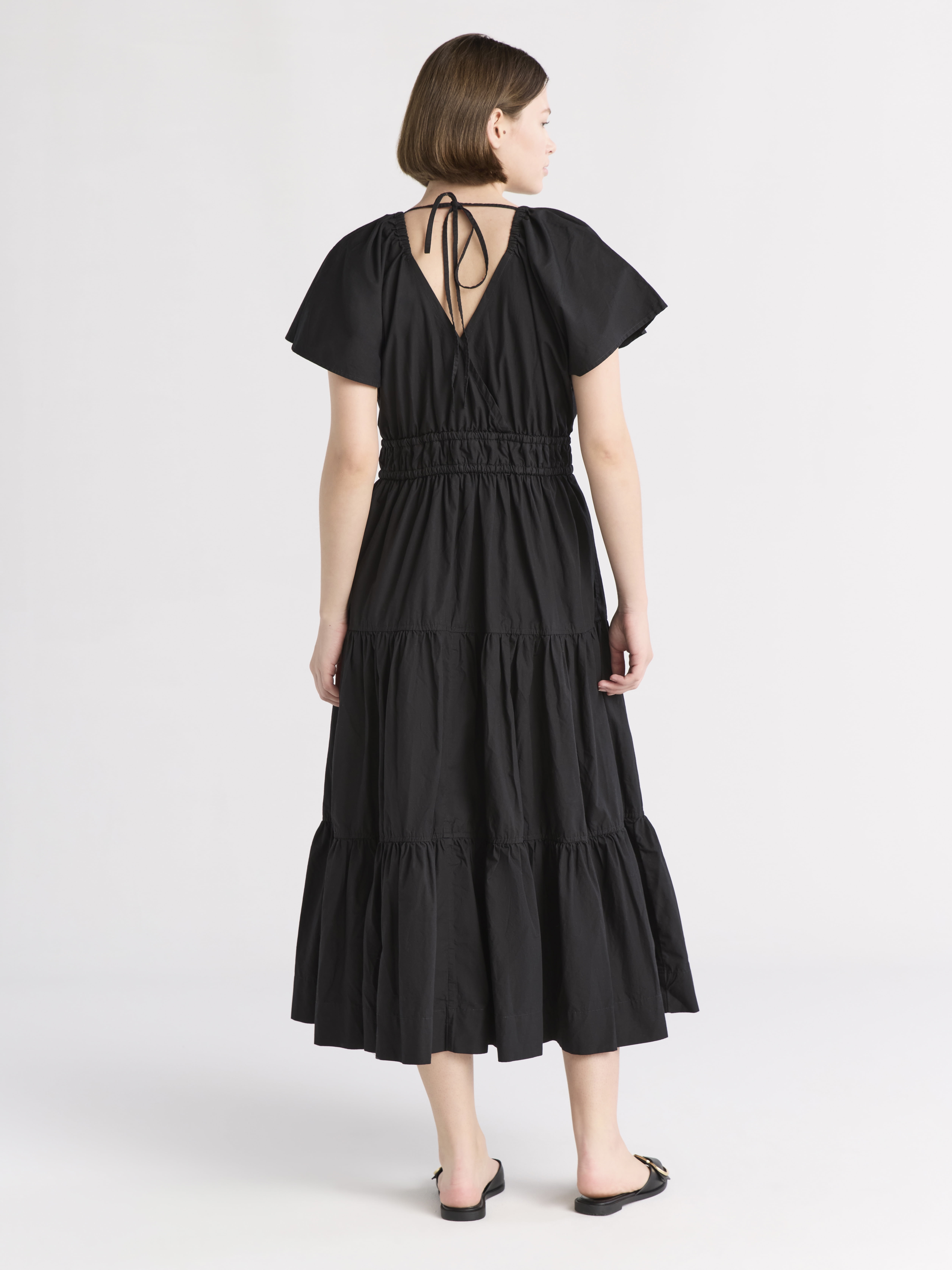 Free Assembly Women's and Women's Plus Tiered Cotton Maxi Dress, Sizes XS-4X