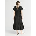 thumbnail image 3 of Free Assembly Women's and Women's Plus Tiered Cotton Maxi Dress, Sizes XS-4X, 3 of 3