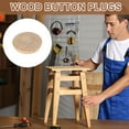 thumbnail image 5 of 20Pack Wood Button Plugs, 50mm / 1.97" Hardwood Screw Hole Plug Mushroom Wooden Caps Buttons Beech Wood Plug for Furniture Woodworking Craft Decor (55mm x 50mm), 5 of 6