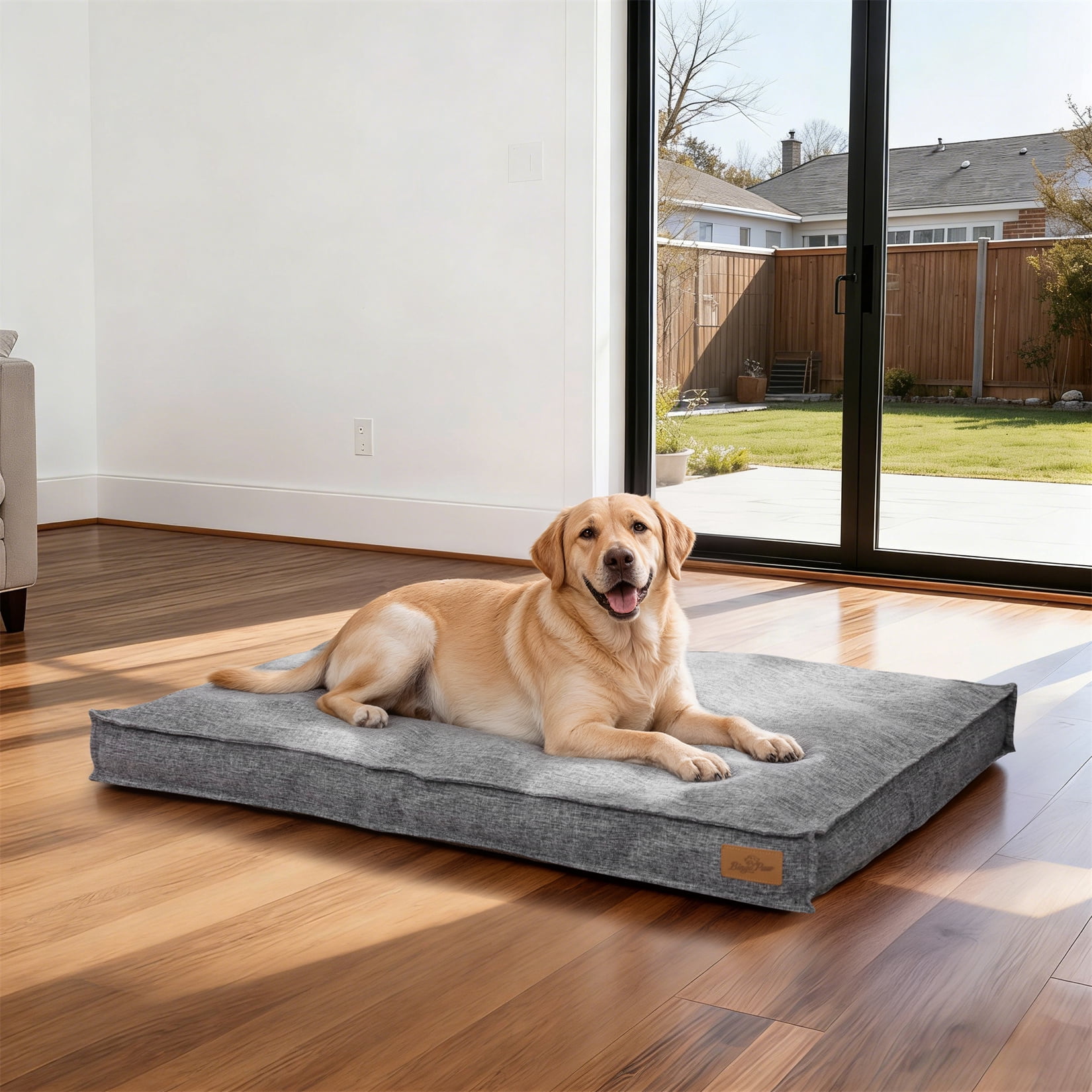 Comfort Dog Bed Pet Pillow Bed Linen Cover Foam Base Cozy Sleep Bed Pet Mat for Cats Kennels XL