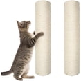 thumbnail image 1 of SHIBA-10" Cat Scratching Replacement Posts Sisal Spare Scratcher Refill Post for Cats Cube Tower Kittens Scratch Pole Perch Interactive Toys Furniture Accessories Tree 2 Pack Include M8 Screws White, 1 of 4