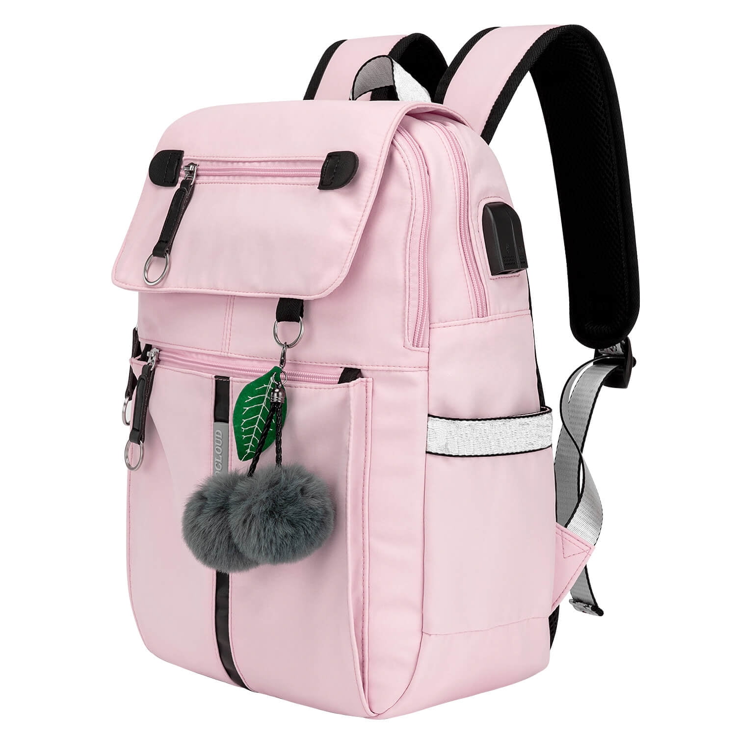 Drawstring Bag Dangerous Shark Lightweight Daypack for Teens Boys Girls with Zipper Mesh Pockets