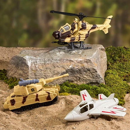 U.S. Army Combat Forces Toy Set - Military Vehicles for Imaginative Play