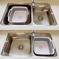 thumbnail image 5 of Collapsible Wash Basin with Drain Plug - 2.4 Gallon Foldable Kitchen Sink for Baby Bottles, RV Camping, Space-Saving Dish Tub (Gray), 5 of 8