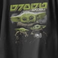 thumbnail image 3 of Star Wars The Mandalorian And Grogu Little Bounty Collage Youth T Shirt (Black, XS-XL), 3 of 4