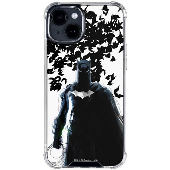 Skinit DC Comics Batman and Bats iPhone 14 Plus Clear Case
