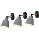 thumbnail image 1 of Laklulu 3PCS Lámpara de Pared Interior Moderna Jaula de Metal E27 Lámpara de Techo de Metal Diseño Macaron Gris, 1 of 5