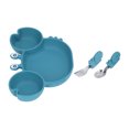 thumbnail image 4 of Silicone Suction Plate, Divided Toddler Plates Cute  For Kids Pink,Green,Blue, 4 of 8