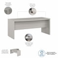 thumbnail image 3 of Echo 72W Bow Front Desk in Gray Sand - Engineered Wood, 3 of 7