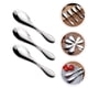 thumbnail image 4 of WORGEOUS 3 unids DUAL PROPÓSITO CASA NIÑOS Cucharas Cucharas de acero inoxidable Tenedor Spoons (Plata), 4 of 8