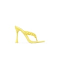 thumbnail image 2 of Cape Robbin TIBI Bright Yellow Thong Flip Flop Mules High Heel Pumps Sandals (9, YELLOW), 2 of 4