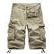 thumbnail image 3 of Pantalones cortos holgados de talla grande con cinco bolsillos y varios bolsillos (talla asiática 30-38), 3 of 5