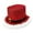 Red, variant on Kuntesetty Christmas Top Hat Comfortable Decor Elf Hat for Winter Cosplay Role Play Holiday Red