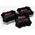 thumbnail image 4 of Inkdotpot Pack Of 100 Merry Christmas Paper Tags DIY Craft Bracket Shape Real Rose Gold Foil Hang Tags, 4 of 6