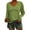 Green, variant on Aocisk Womens Letter Print Loose Long Sleeve V-Neck T Shirt Blouse Casual Wear Tees Oversized Comfy Fall T Shirt White S