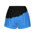 thumbnail image 4 of Summer Shorts for Women Elastic Waist Drawstring Color Block Workout Shorts Casual Comfy Lounge Shorts with Pockets, 4 of 4