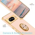 thumbnail image 4 of for Pixel 8a Case[with 360° Ring Holder][Support Magnetic Car Mount]Cute Kickstand Slim Women Girls Nonslip Hard PC Soft TPU Rugged Bumper Protective Case for Google Pixel 8a,6.1"2024,Rose Gold, 4 of 14