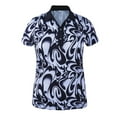 thumbnail image 1 of Monterey Club Women's Abstract Print Golf Polo Shirt #2404, 1 of 2