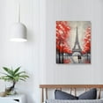 thumbnail image 3 of COMIO Red Paris Eiffel Tower Wall Artwork Black and Red Paris Posters Romantic Bathroom Wall Decoration Paris Canvas Print Paris Eiffel Tower Living Room Bedroom Poster, 3 of 4