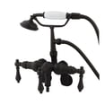 thumbnail image 2 of Elements Of Design DT4201AL Triple Handle Wall Mounted Clawfoot Tub Filler - Chrome, 2 of 2