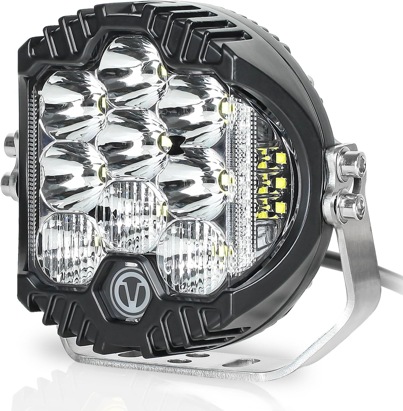 Rough Country 3" Wide Angle LED Ditch Light Kit For 2015-2023 Ford F-150 - 71033 Off-Road Lighting